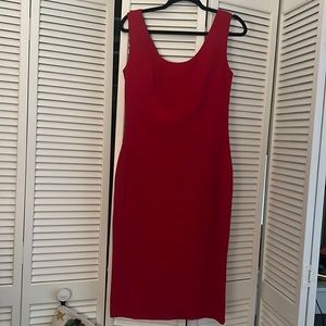 Dolce & Gabbana Red Midi Dress